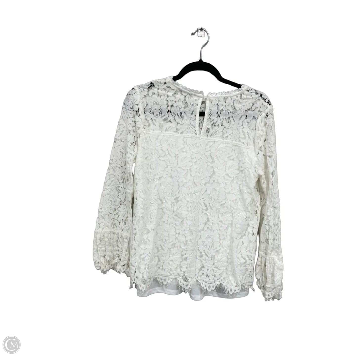 Blouse Long Sleeve By Jodifl In Cream, Size: M