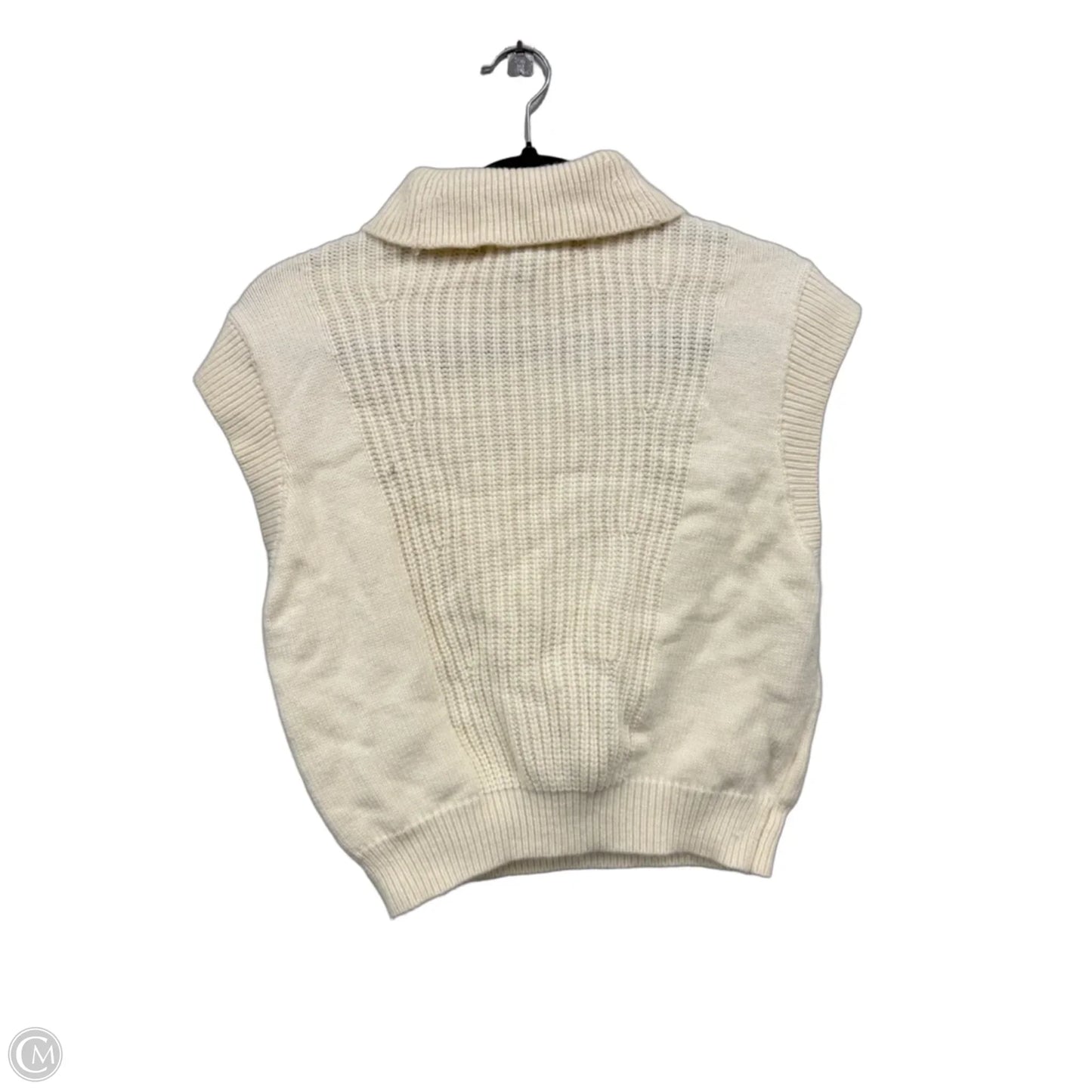 Sweater Short Sleeve By Bcbgmaxazria In Cream, Size: Xs