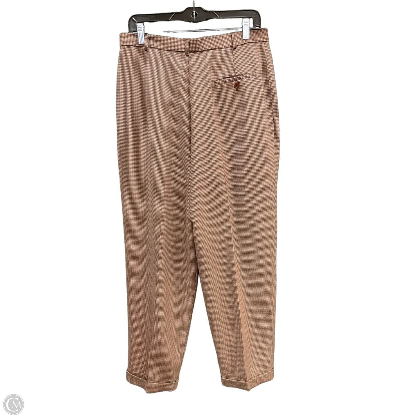 Pants Dress By Evan-picone In Brown & Cream, Size: 14