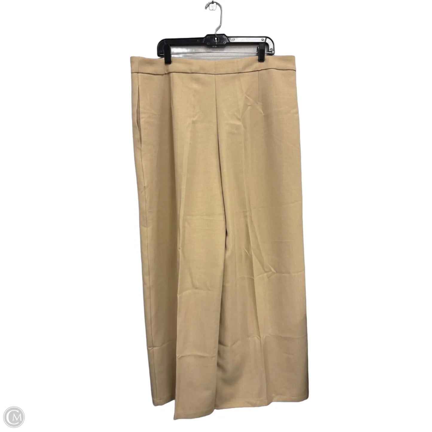 Pants Wide Leg By Fashion Nova In Beige, Size: 2x