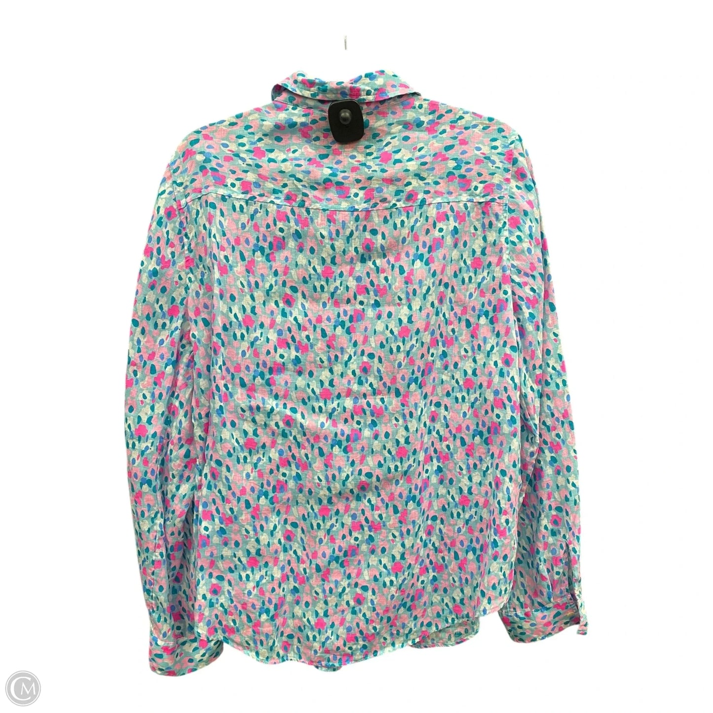 Top Long Sleeve Designer By Lilly Pulitzer In Blue & Pink, Size: Xl