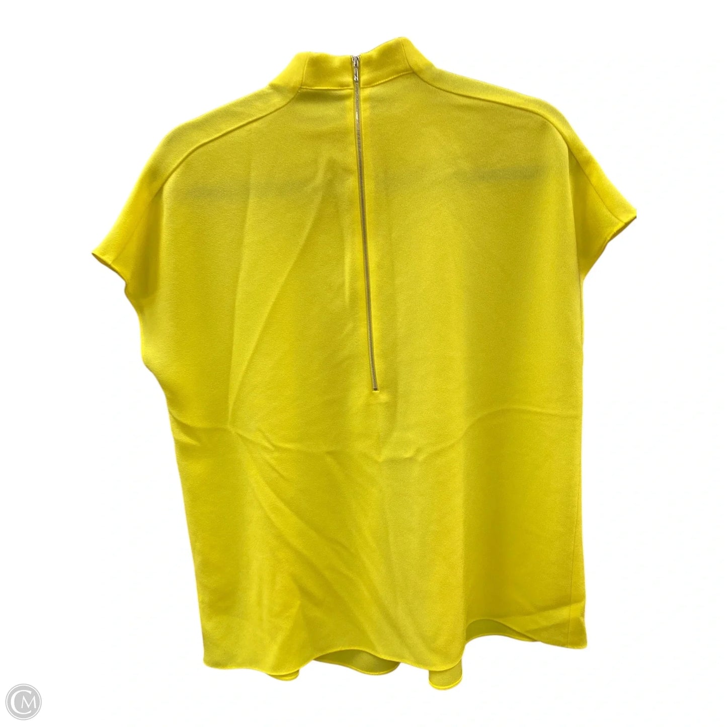 Blouse Short Sleeve By Tibi In Yellow, Size: M
