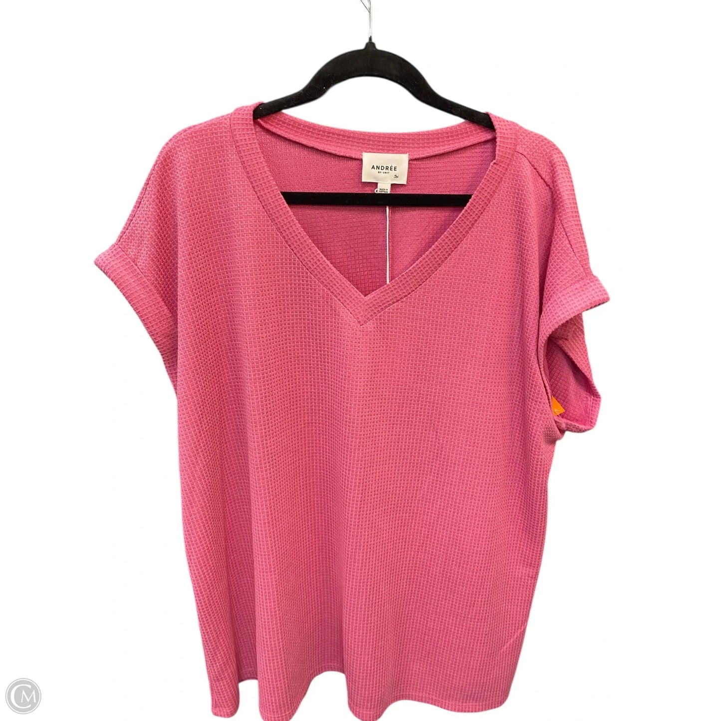 Top Short Sleeve By Clothes Mentor In Pink, Size: 3x