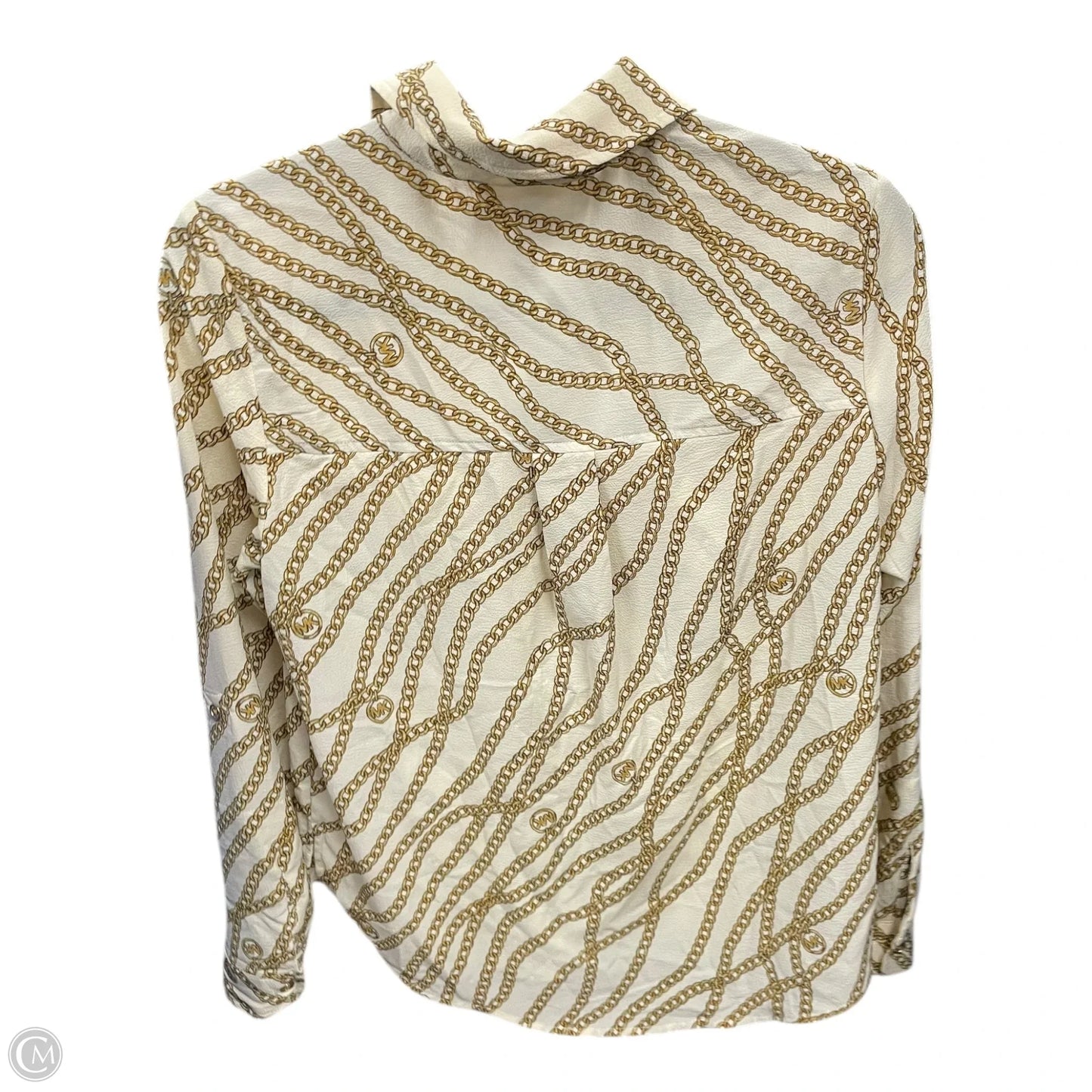 Top Long Sleeve By Michael By Michael Kors In Cream, Size: S