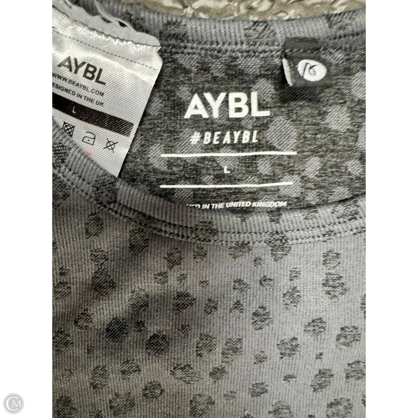 Athletic Top Long Sleeve Crewneck By Clothes Mentor In Grey, Size: L