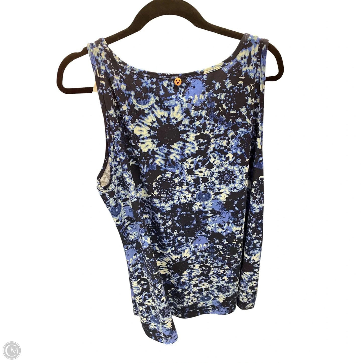 Top Sleeveless By Livi Active In Tie Dye Print, Size: 1x