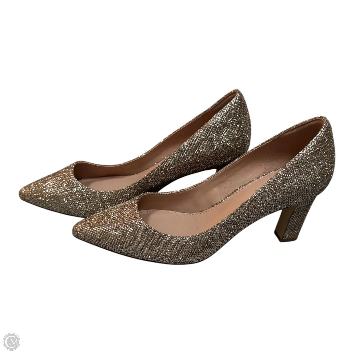 Shoes Heels Stiletto By Cole-haan In Gold, Size: 6