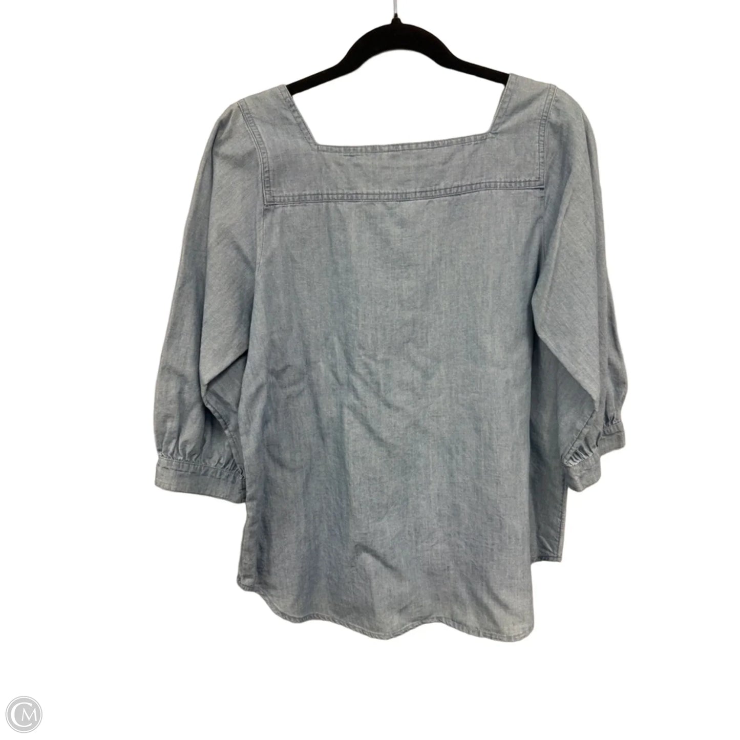 Top 3/4 Sleeve By Time And Tru In Blue, Size: S