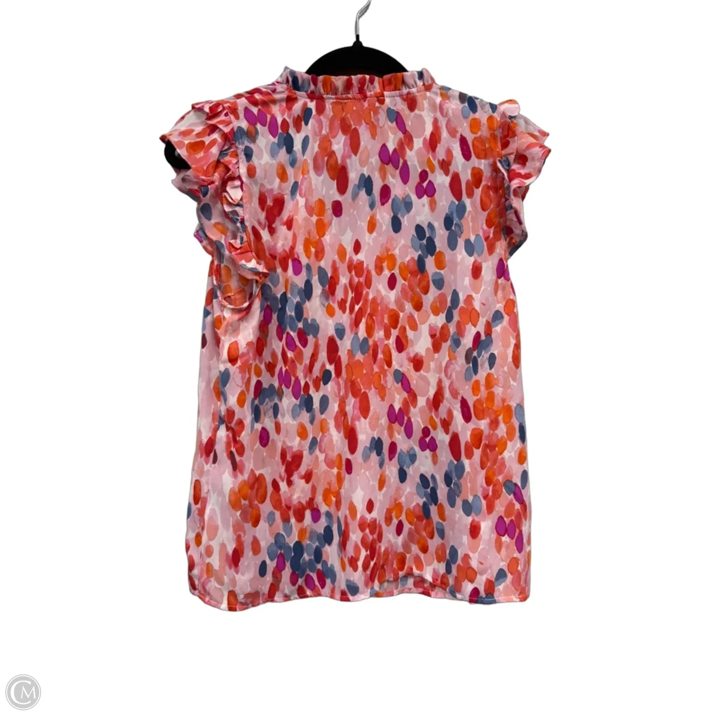 Top Short Sleeve By 1.state In Orange & Purple, Size: M