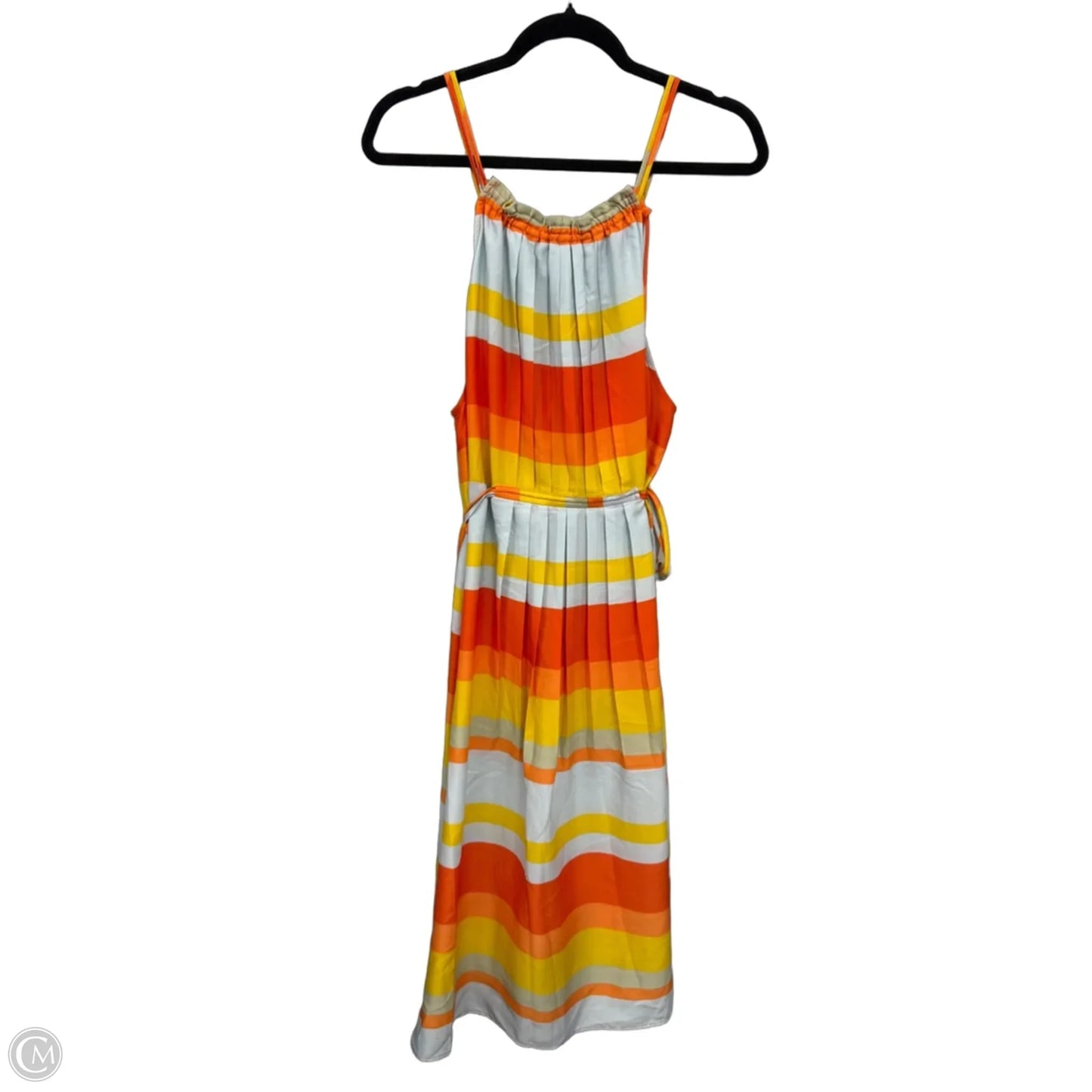 Dress Casual Midi By Loft In Blue & Orange, Size: Xxl