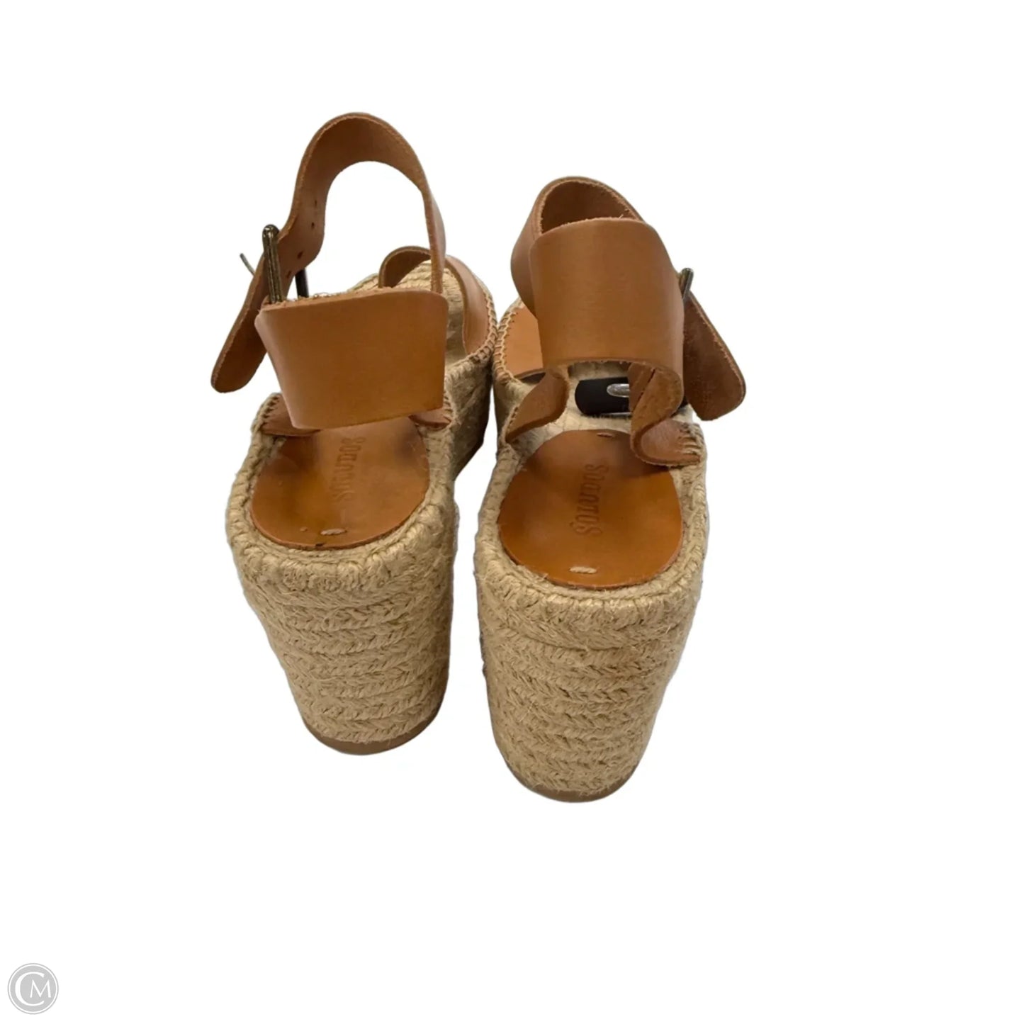Sandals Heels Wedge By Soludos In Tan, Size: 9.5