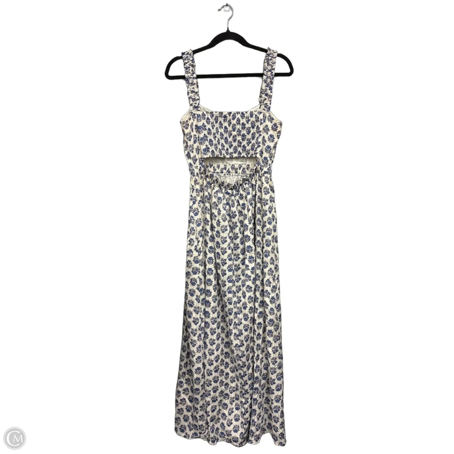 Dress Casual Maxi By En Creme In Blue & Cream, Size: M