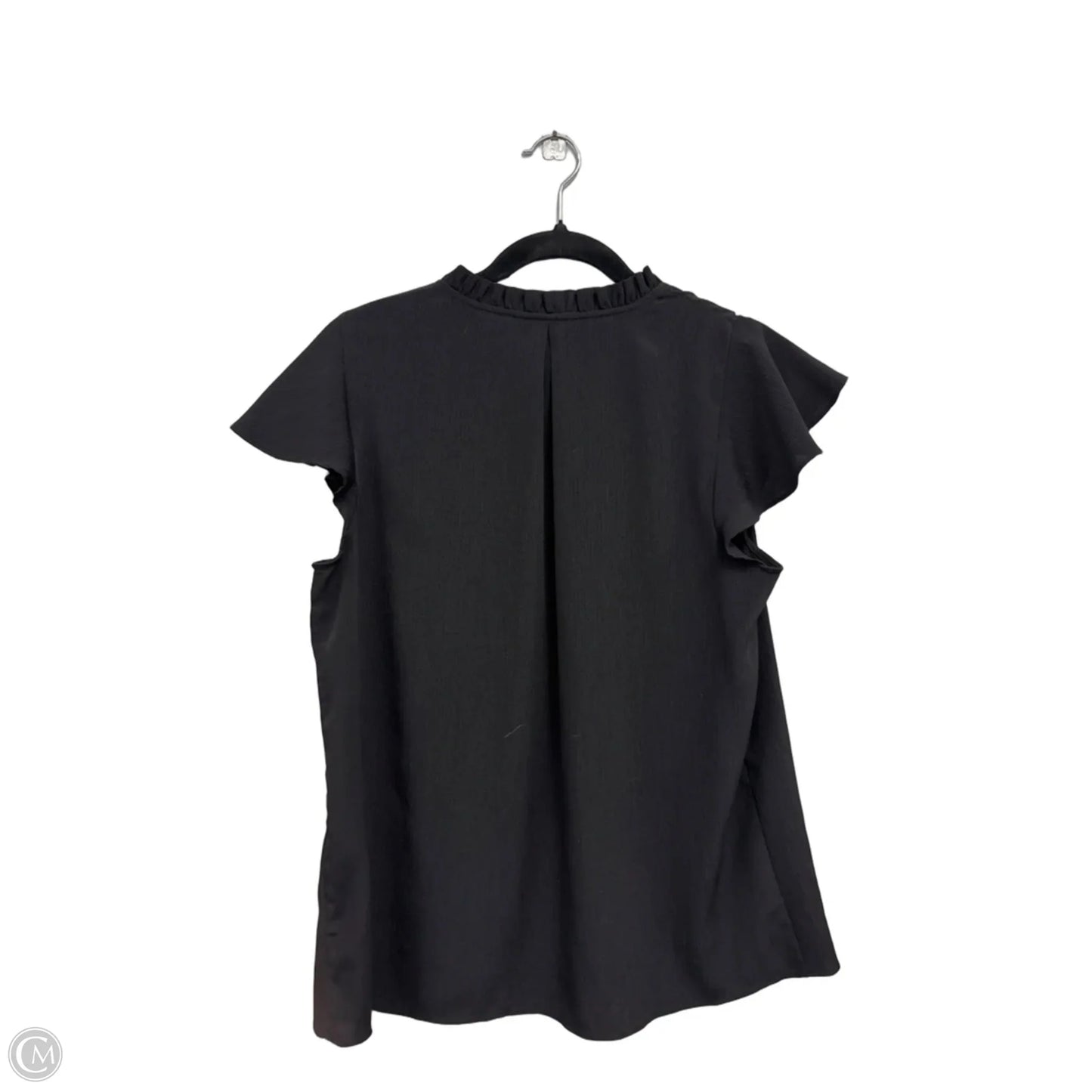 Top Short Sleeve By Nine West In Black, Size: L