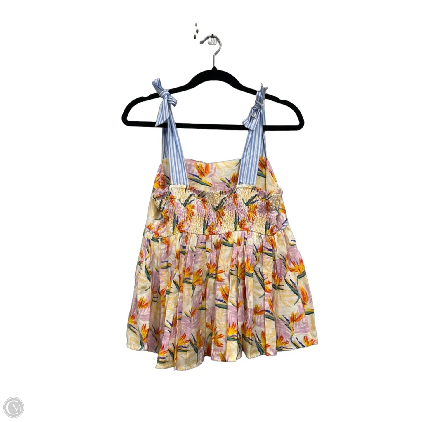 Top Sleeveless By Impeccable Pig In Orange & Purple, Size: S