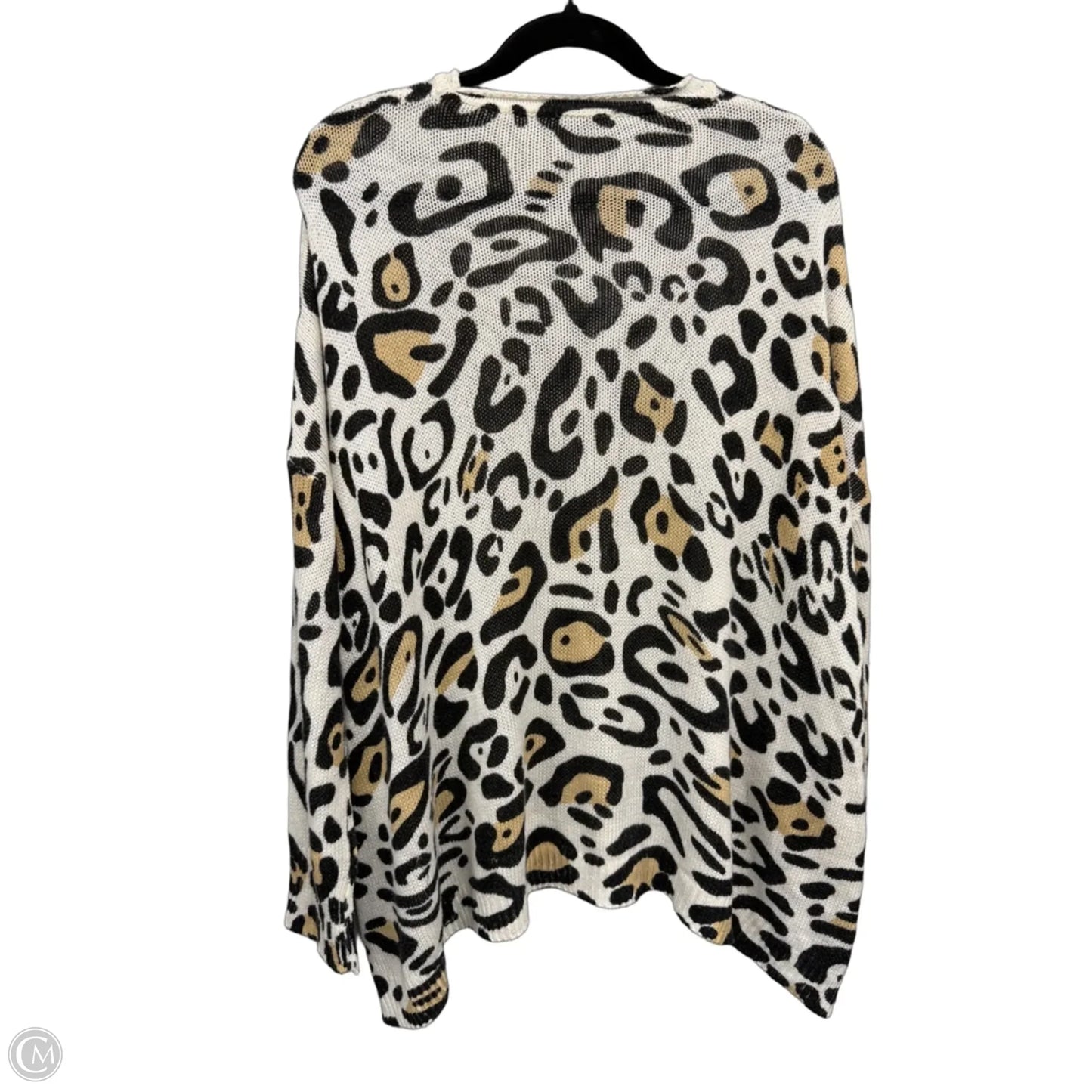 Sweater By Mumu In Black & White, Size: L