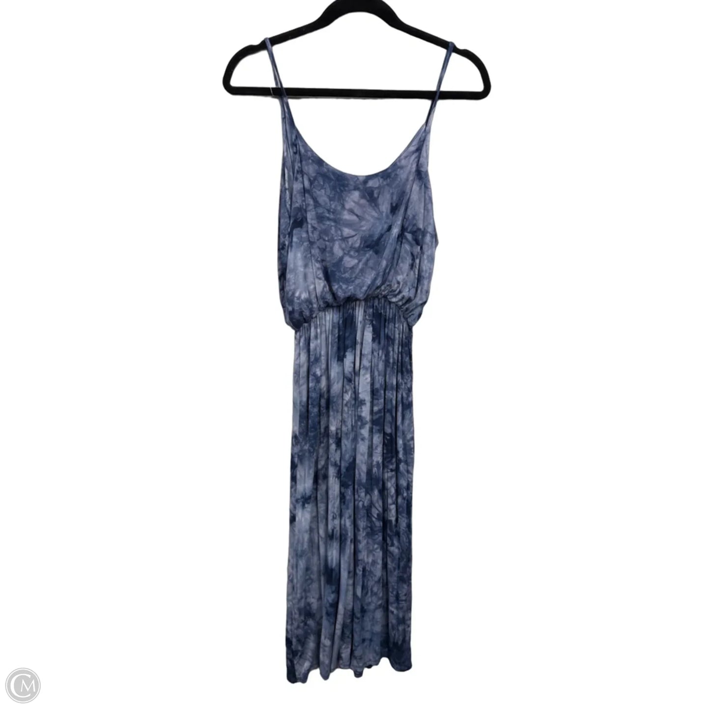 Dress Casual Midi By Olivia Rae In Blue & Grey, Size: M