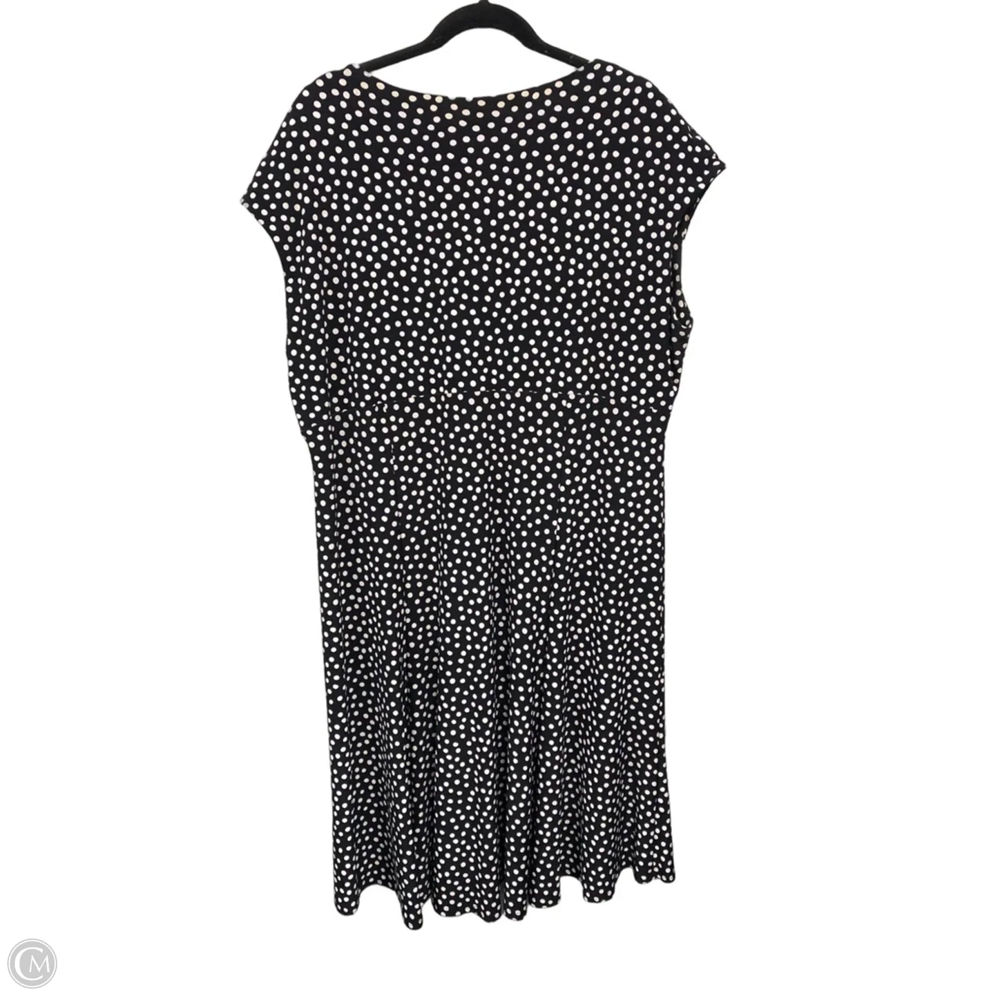 Dress Casual Midi By Jones New York In Black & White, Size: 22