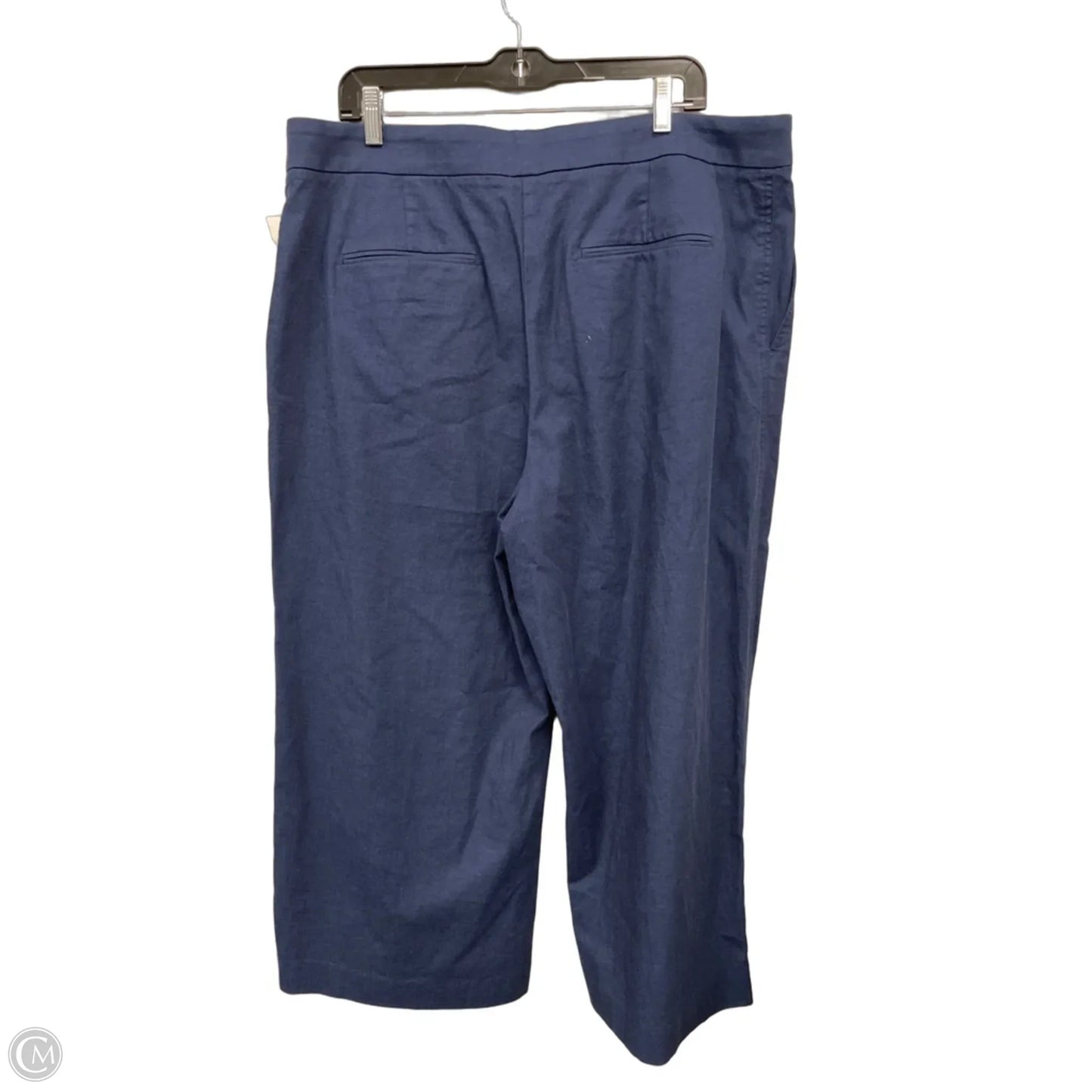 Pants Wide Leg By Ann Taylor In Blue, Size: 18