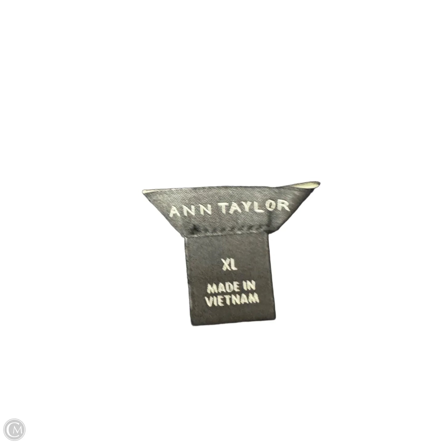 Top Short Sleeve By Ann Taylor In Black, Size: Xl