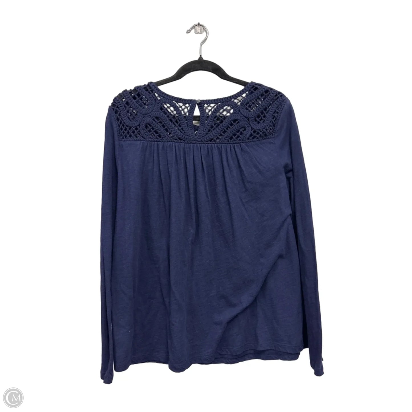 Top Long Sleeve By Gap In Navy, Size: M