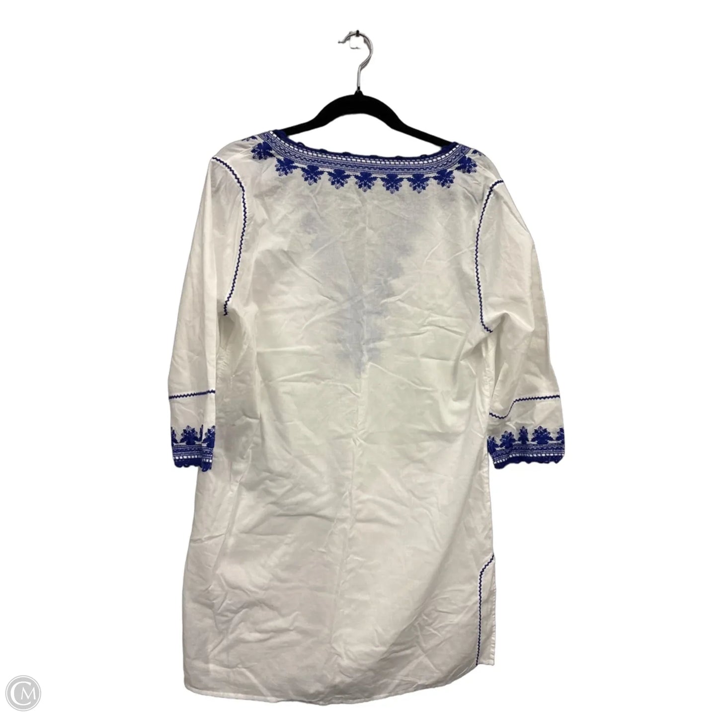 Swimwear Cover-up By Vineyard Vines In Blue & White, Size: L