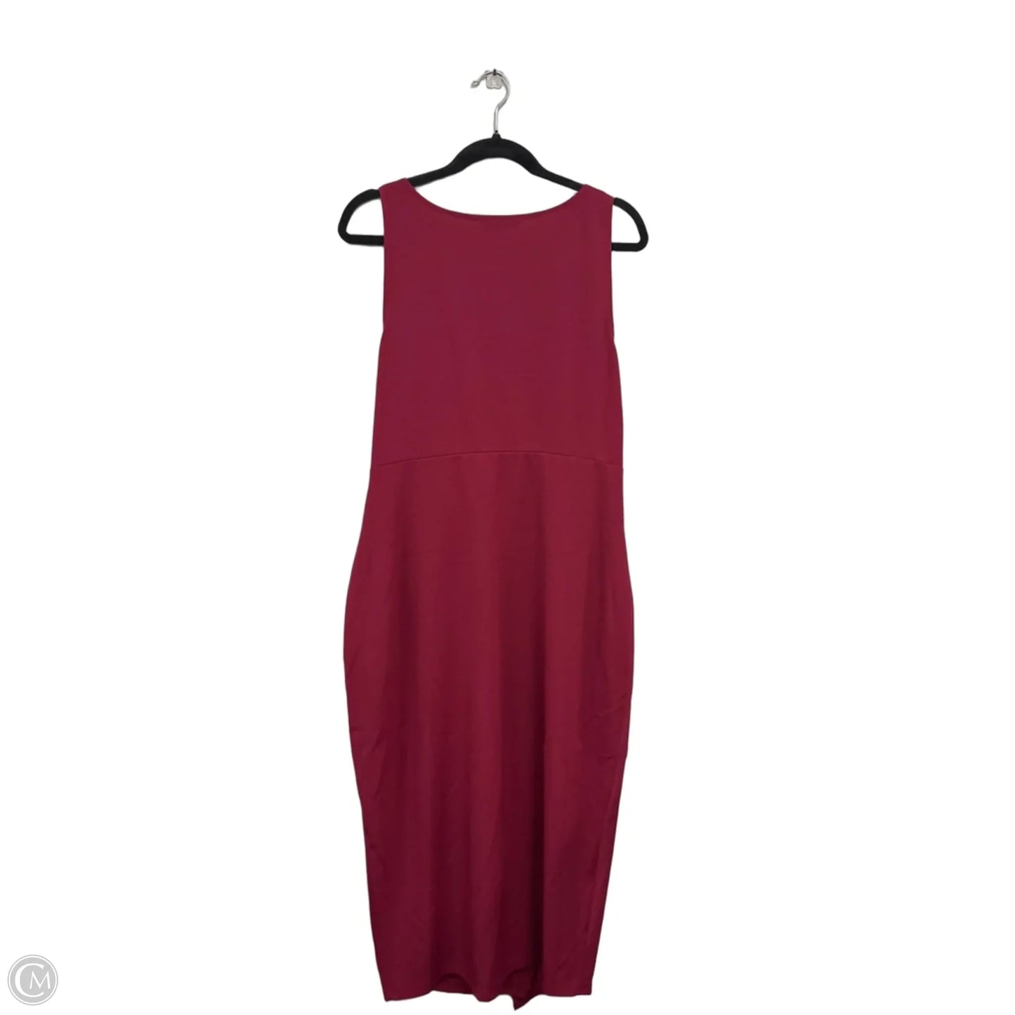 Dress Casual Midi By Guess In Maroon, Size: Xxl