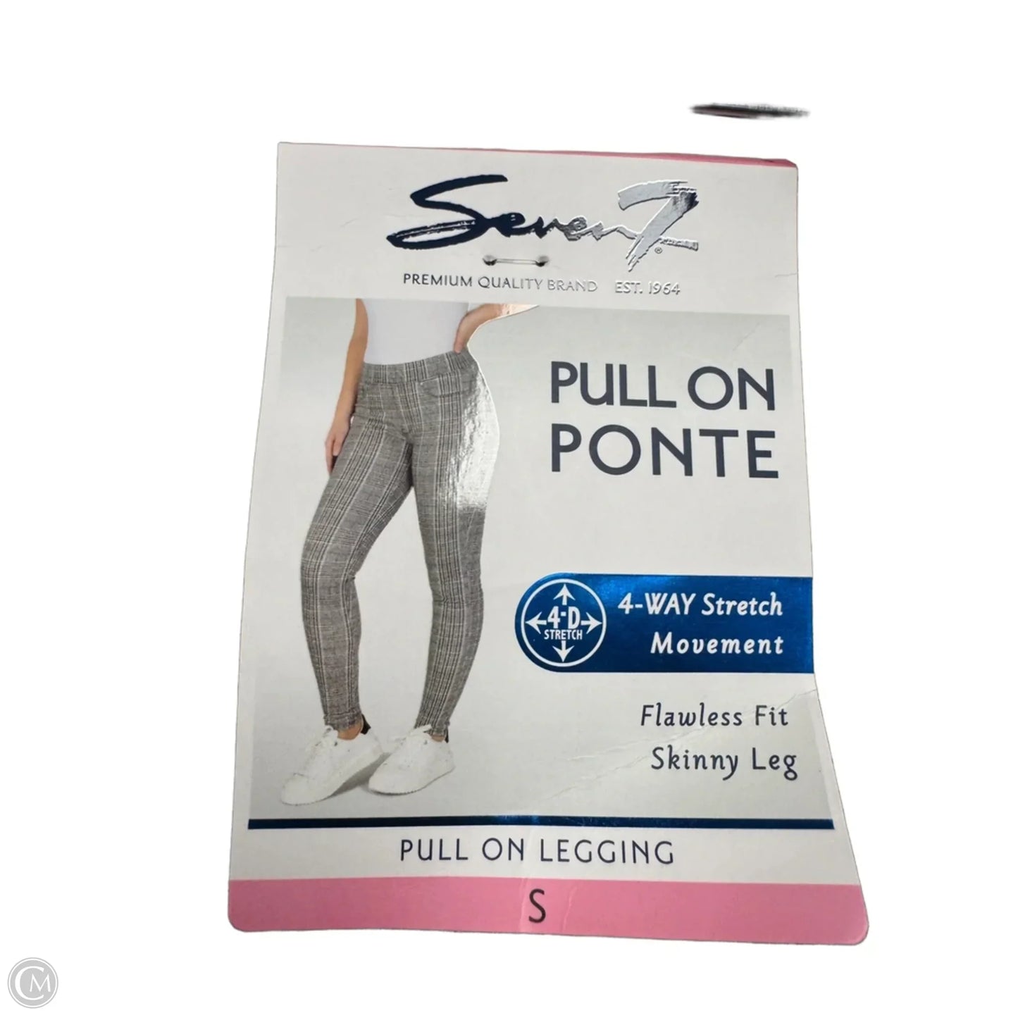 Pants Leggings By Seven 7 In Black & Brown, Size: S