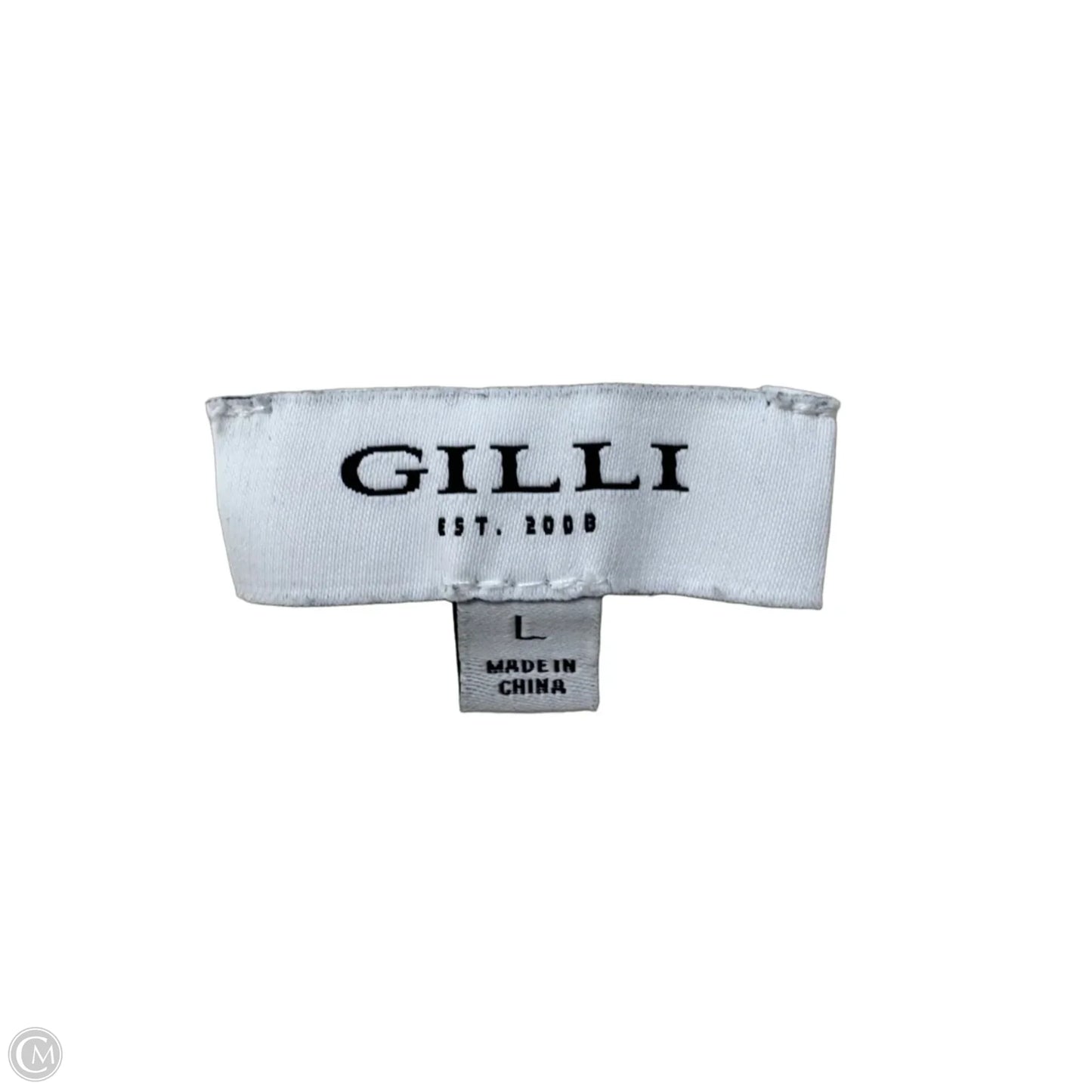 Sweater Short Sleeve By Gilli In Cream & Pink, Size: L