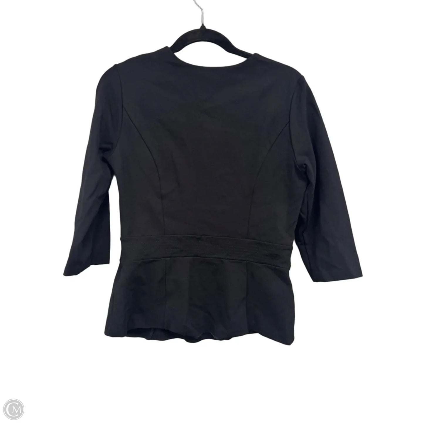 Top Long Sleeve By White House Black Market In Black, Size: M