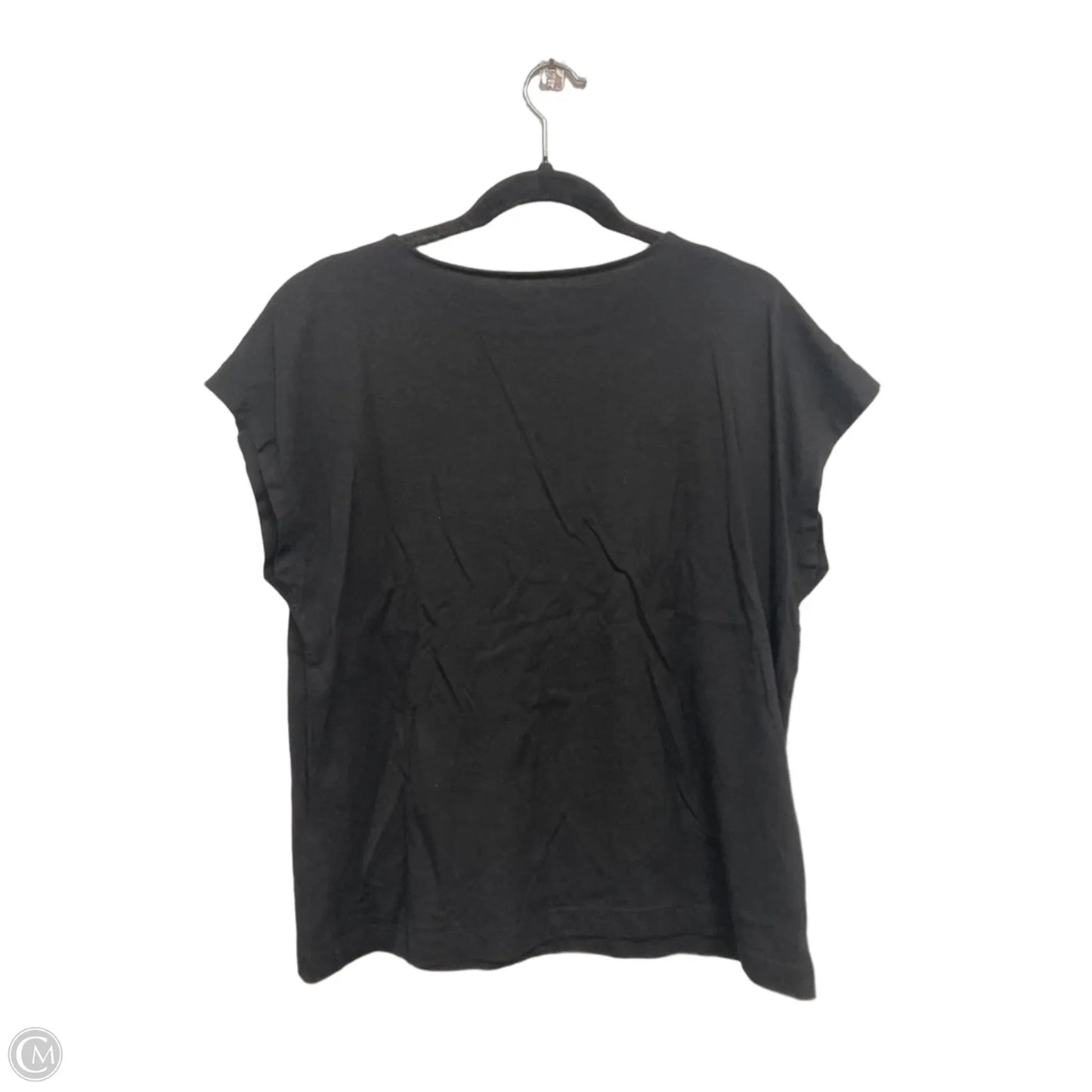 Top Short Sleeve Basic By Loft In Black, Size: L