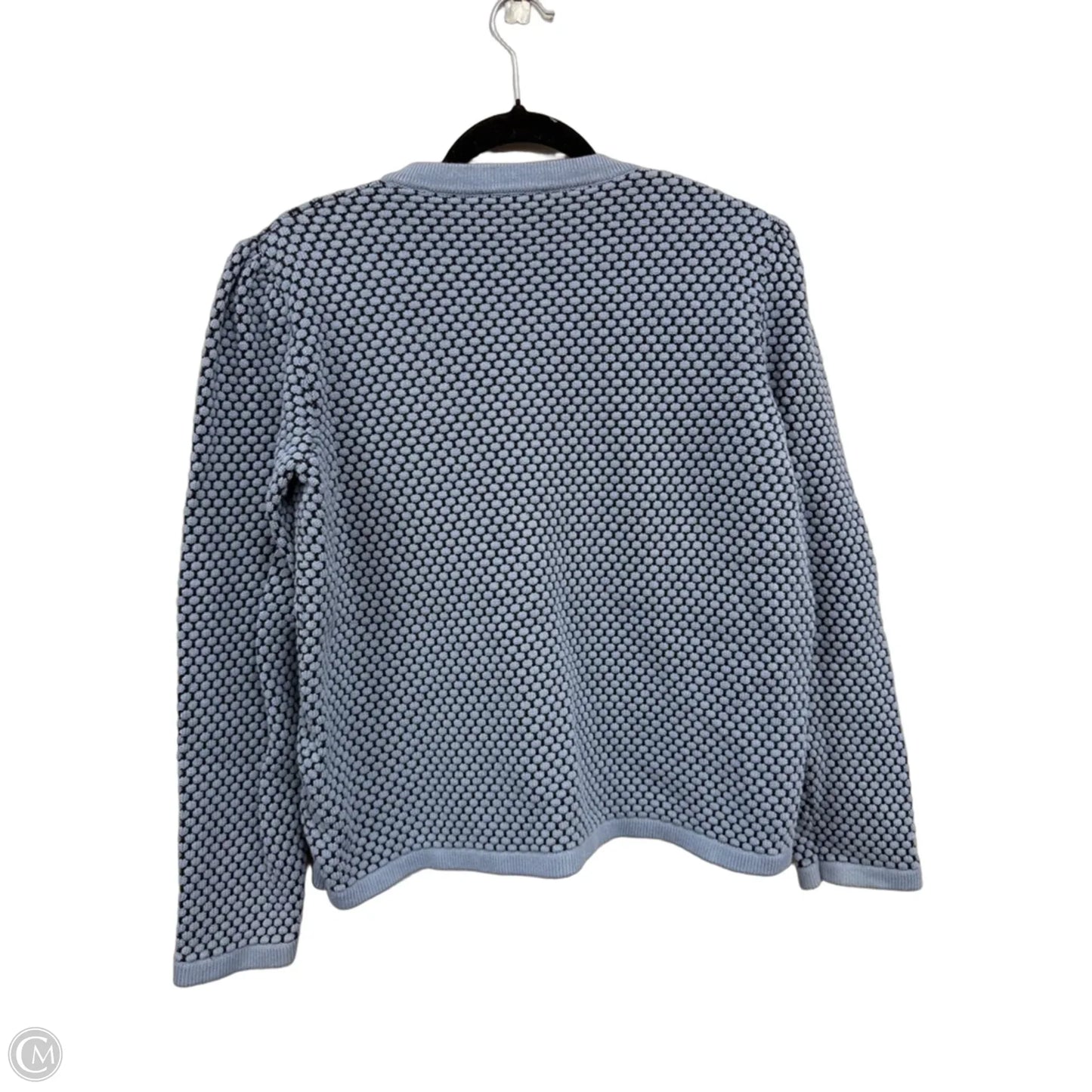 Sweater Cardigan By Cos In Black & Blue, Size: L