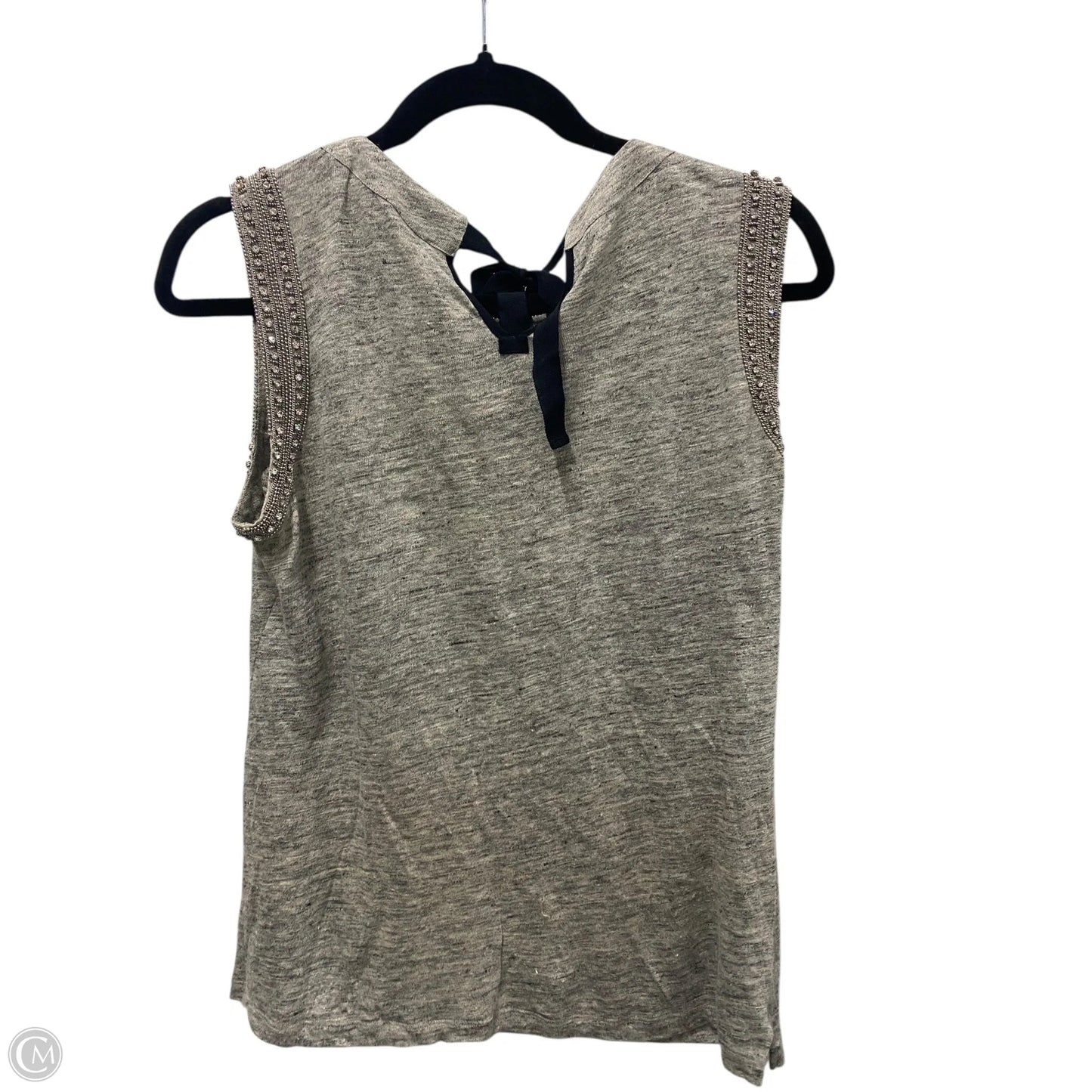 Top Sleeveless By Clothes Mentor In Grey, Size: S