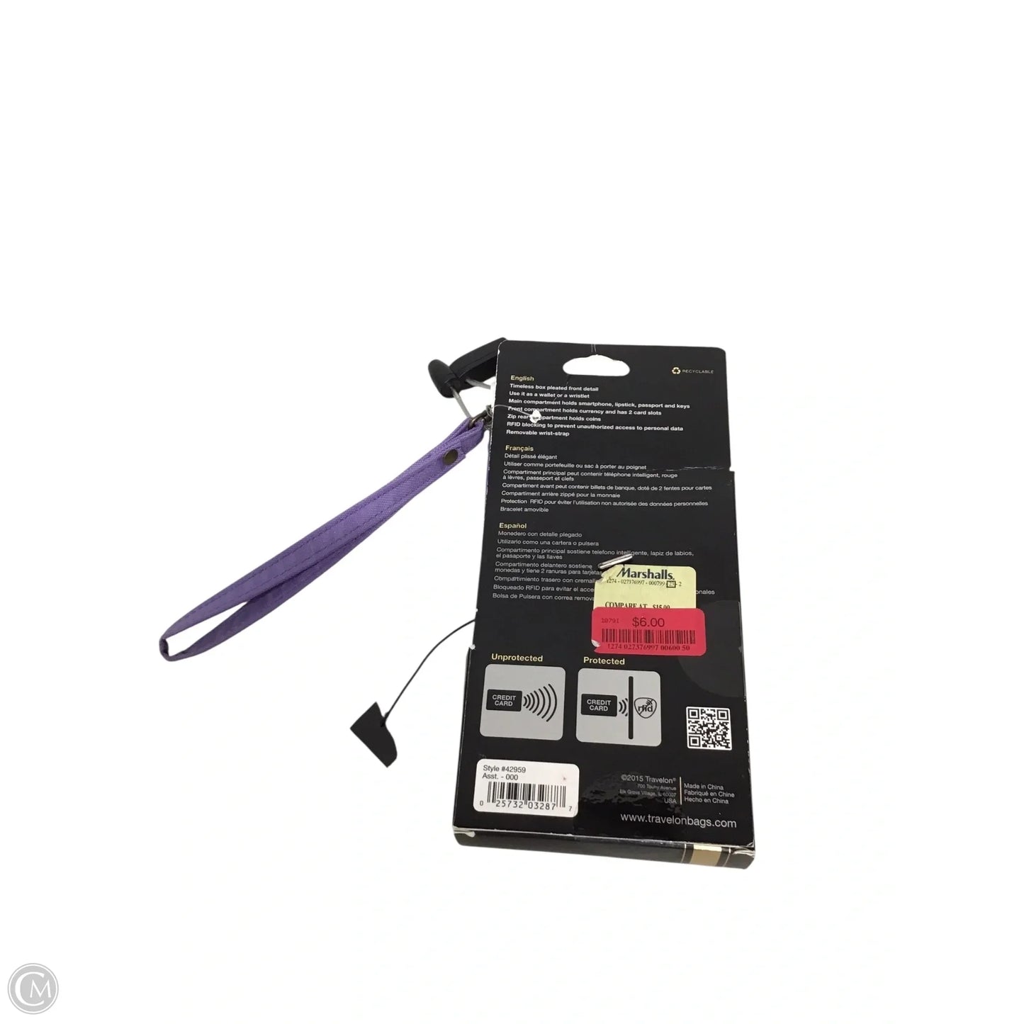 Wristlet By Travelon, Size: Medium