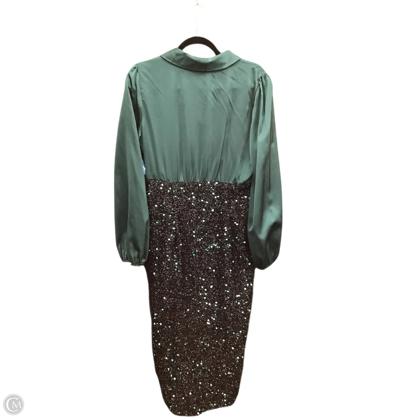 Dress Party Midi By Shein In Green, Size: L