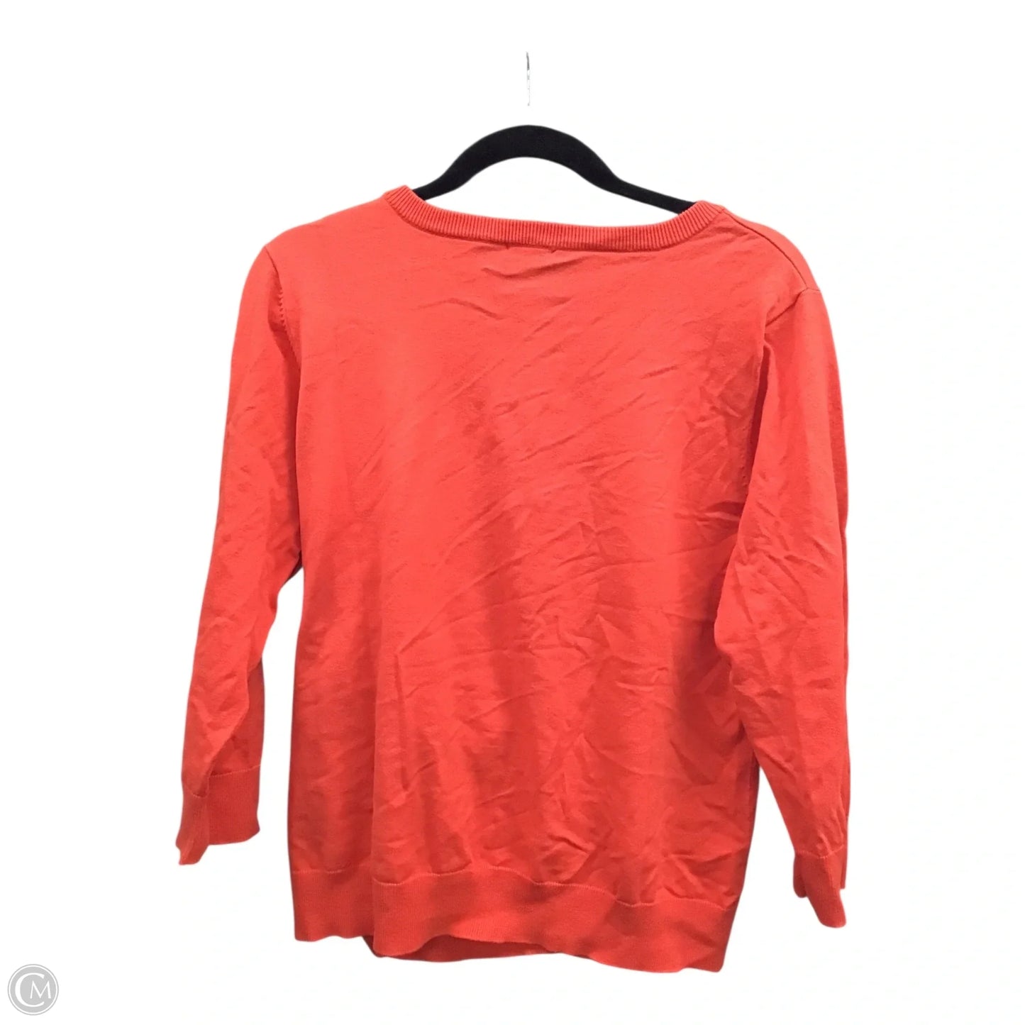 Cardigan By Talbots In Orange, Size: Xl