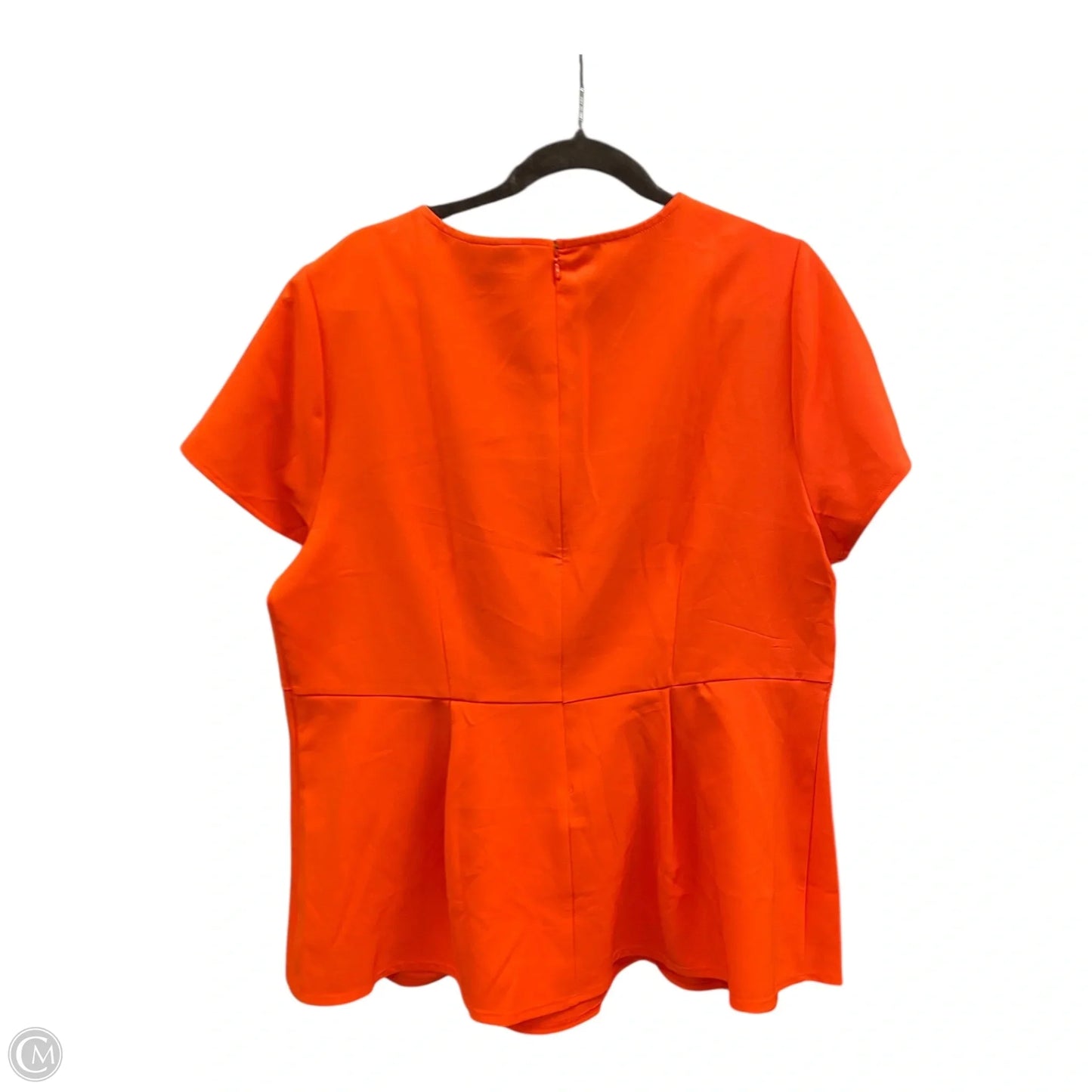 Blouse Short Sleeve By Lane Bryant In Orange, Size: 18