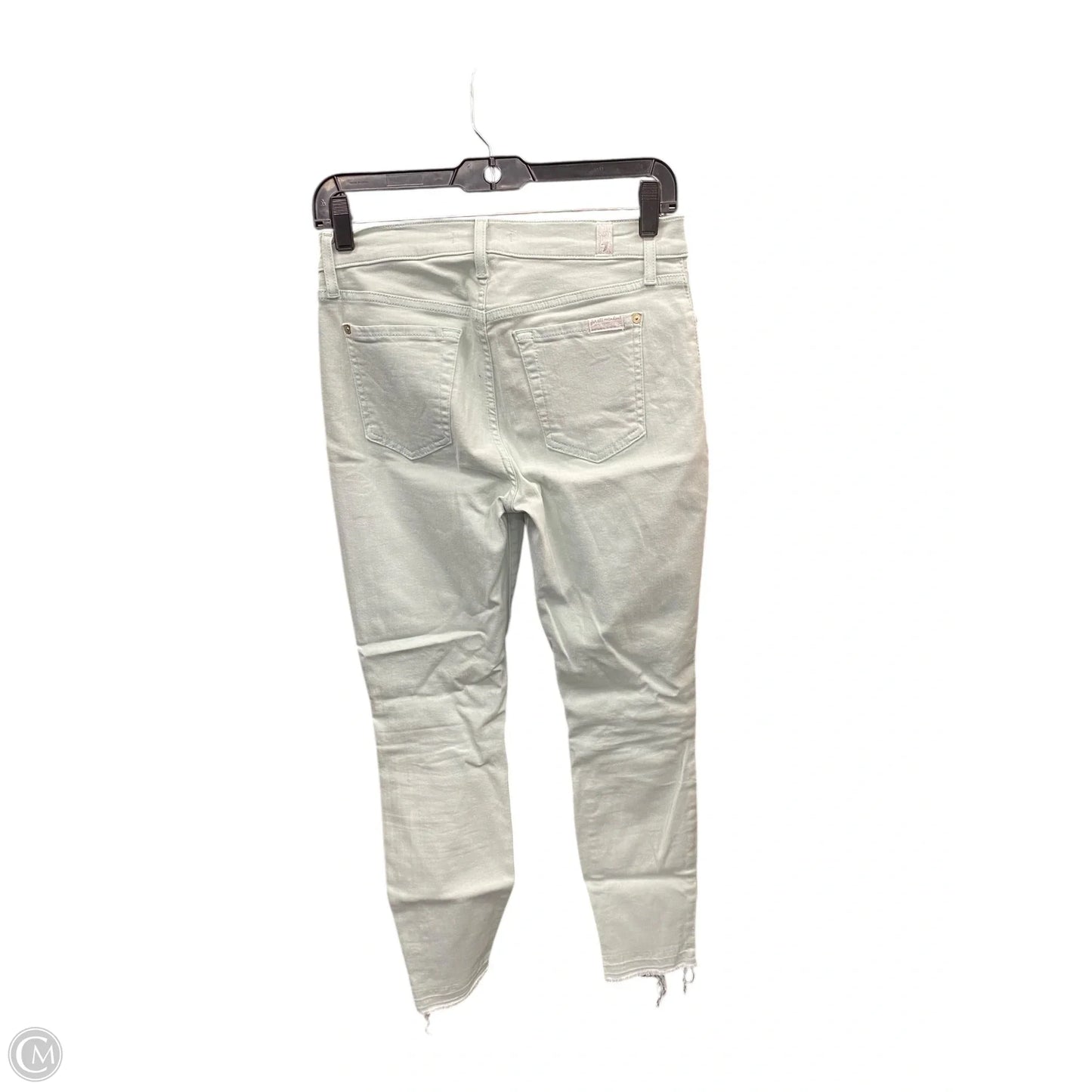 Jeans Skinny By 7 For All Mankind In Green, Size: 2