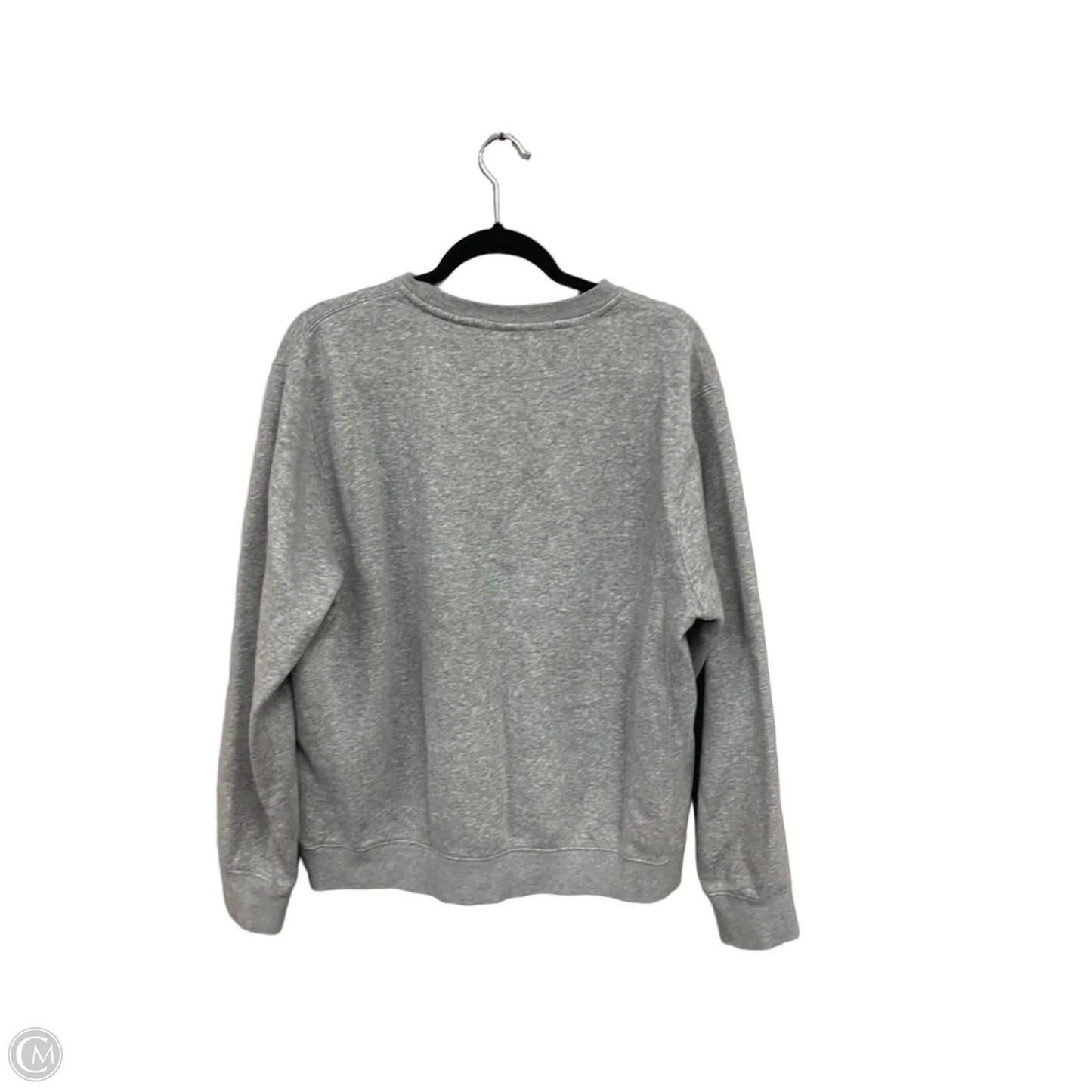 Sweatshirt Crewneck By Nike Apparel In Grey, Size: M