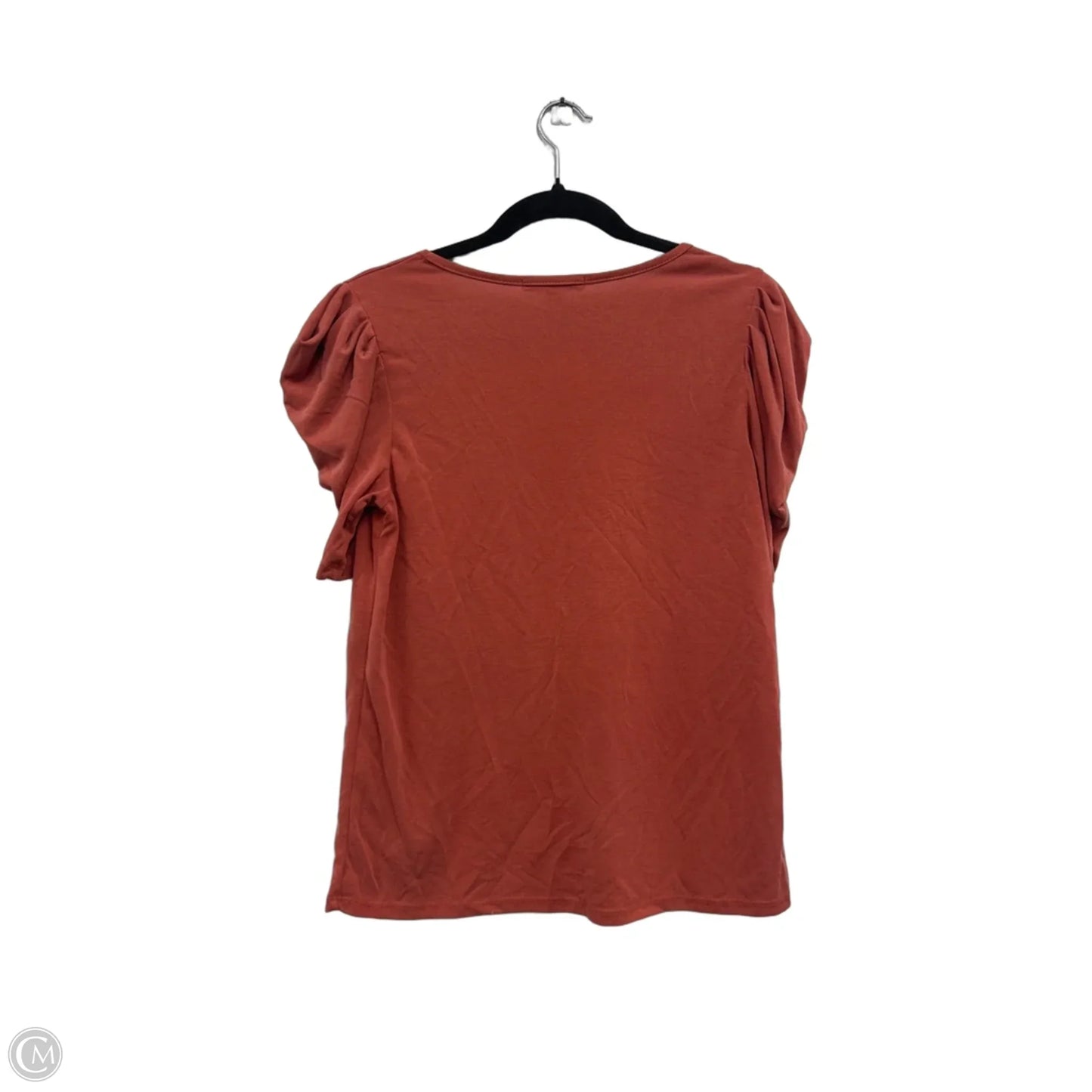 Top Short Sleeve By Green Envelope In Orange, Size: Xs