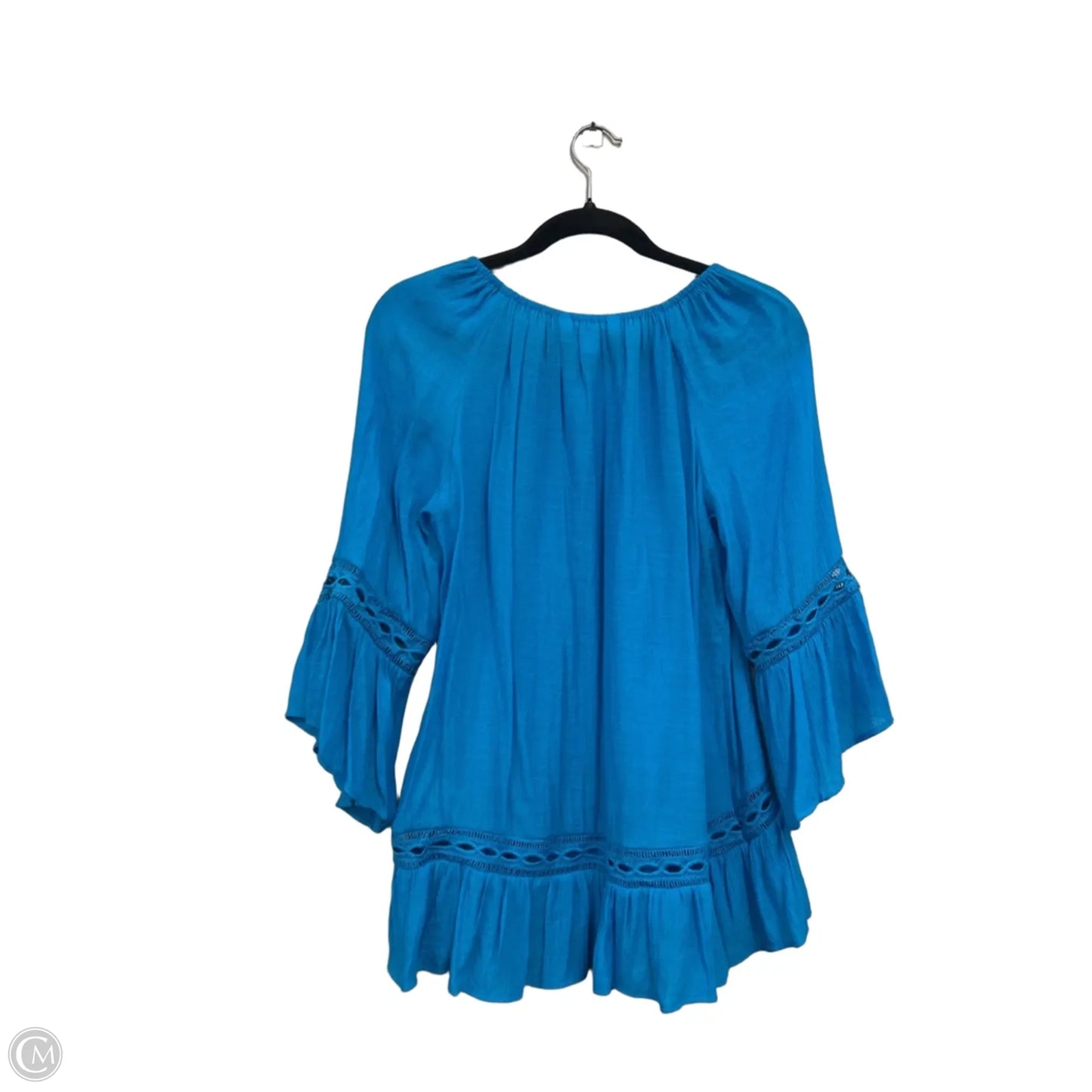 Top 3/4 Sleeve By Clothes Mentor In Blue, Size: S