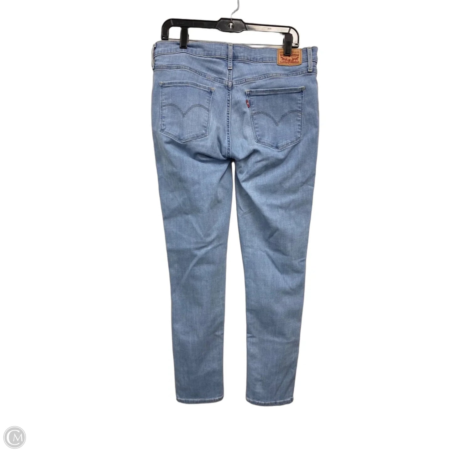 Jeans Skinny By Levis In Blue Denim, Size: 14