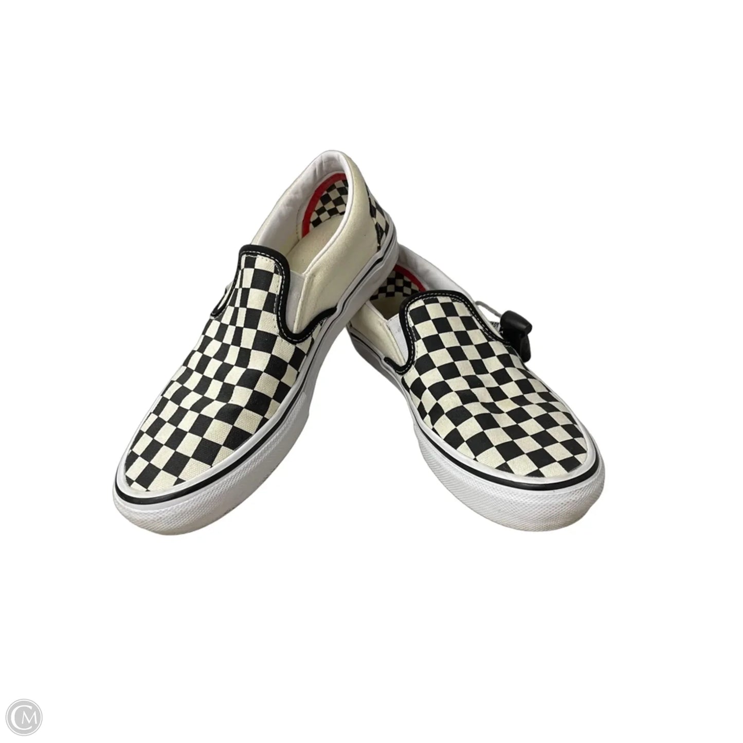Shoes Sneakers By Vans In Black & White, Size: 10