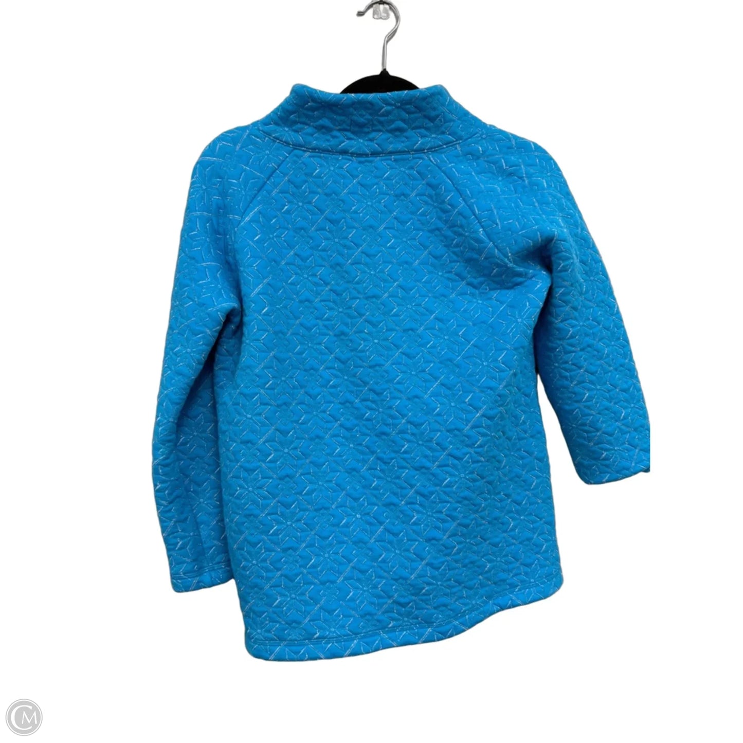 Sweatshirt Crewneck By Talbots In Blue & Silver, Size: Sp