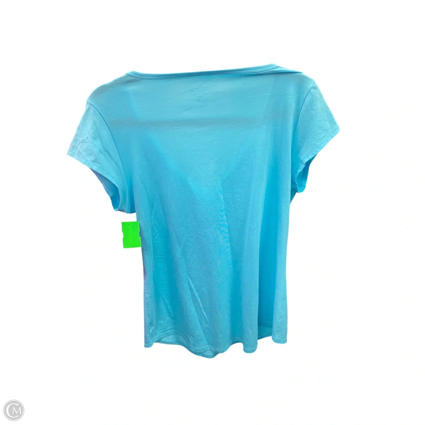 Top Short Sleeve Designer By Lilly Pulitzer In Blue, Size: Xl