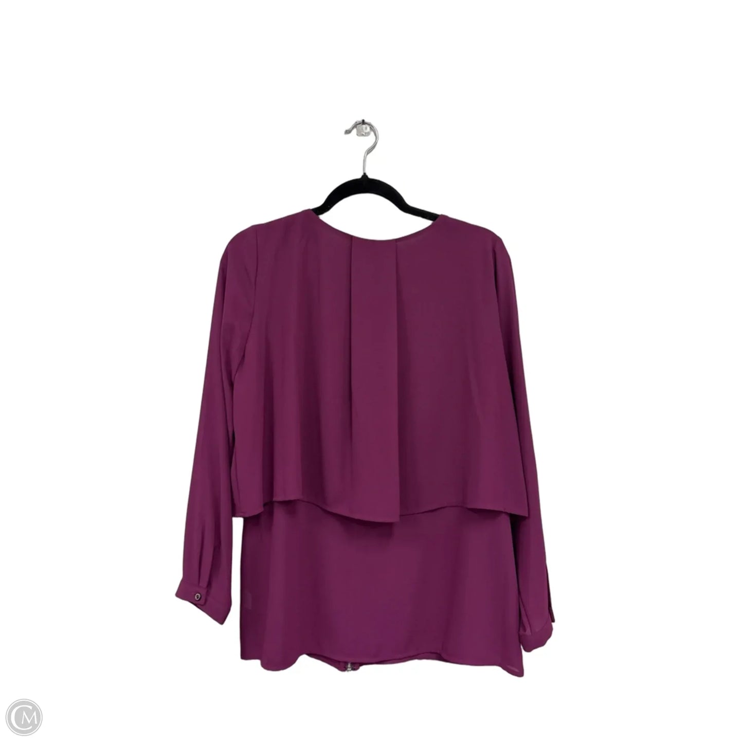Top Long Sleeve By Clothes Mentor In Purple, Size: M