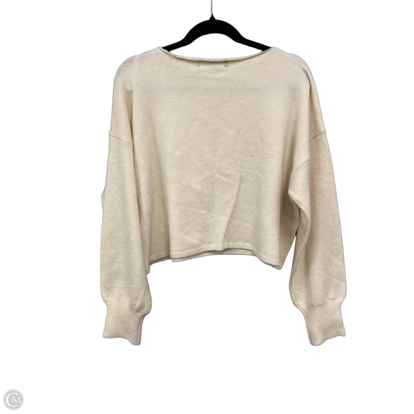 Sweater By Loft In Cream, Size: L