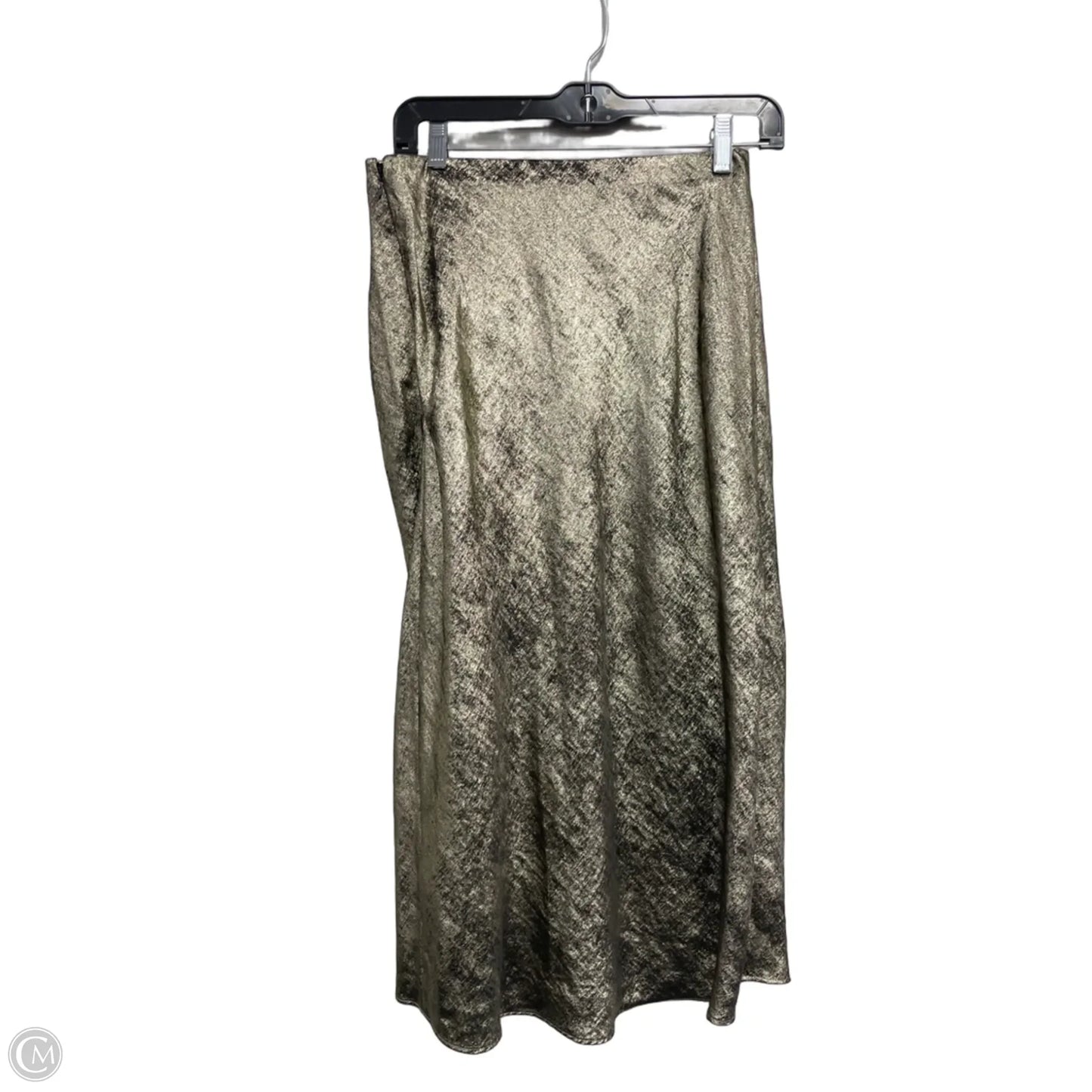 Skirt Midi By Clothes Mentor In Gold, Size: Xs