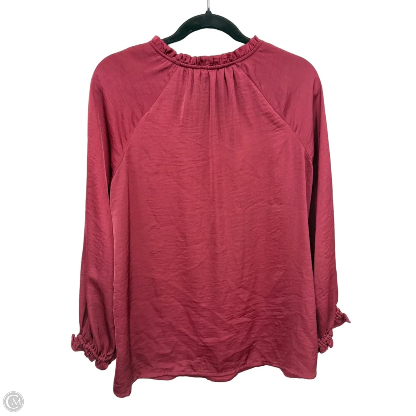 Top Long Sleeve By Old Navy In Red, Size: L