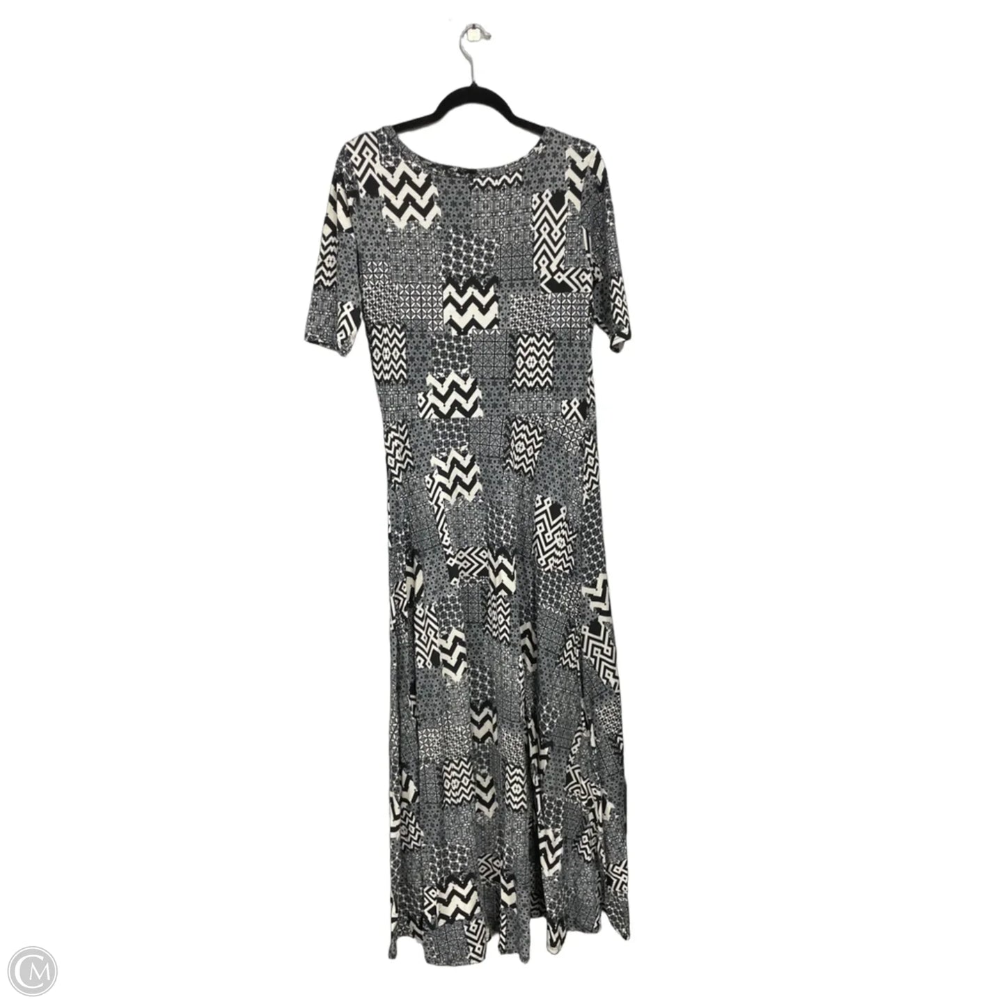 Dress Casual Maxi By Lularoe In Black & White, Size: Xl