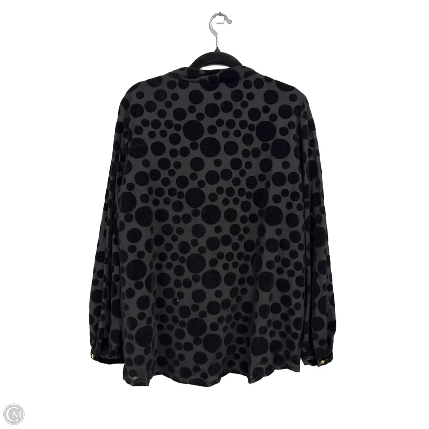 Blouse Long Sleeve By Sail To Sable In Black, Size: Xl
